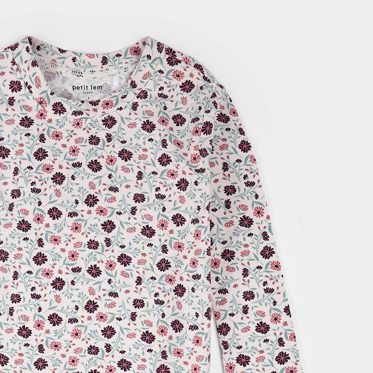 Petit Lem Love on Beige Fleece Sweatshirt