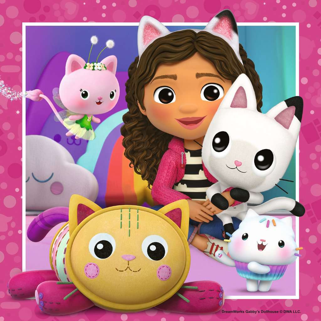 Gabby et son chat  Puzzle : amusant et éducatif pour les enfants