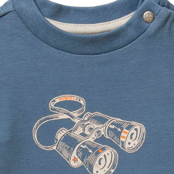 Noppies Boys Biscoe - T-Shirt Manches Longues Bébé Garçon Coton Bio Doux