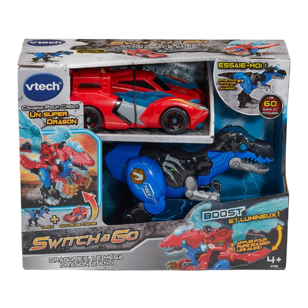VTech - Switch & Go - Dragorex - Méga Dragon 2 en 1 | Sauterelles et ...