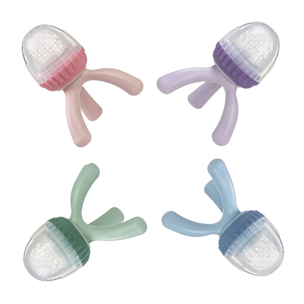Grignoteuse Bébé B.box En Silicone - Avec Trépied Et Capuchon - Pour Aliments Frais/Congelés - Dès 4 Mois