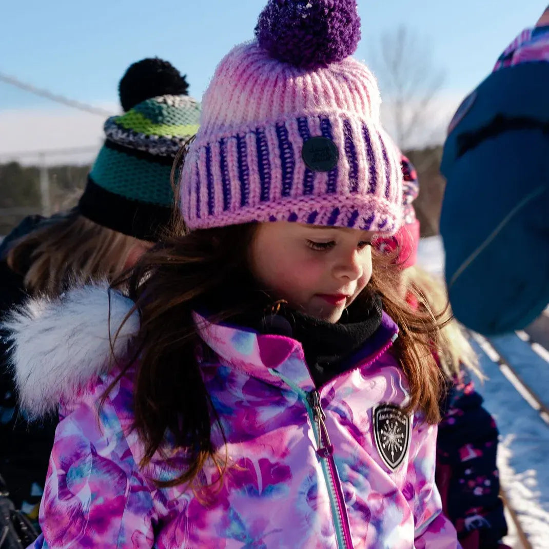 Bonnet côtelée Pale Rose, Tuque d'hiver