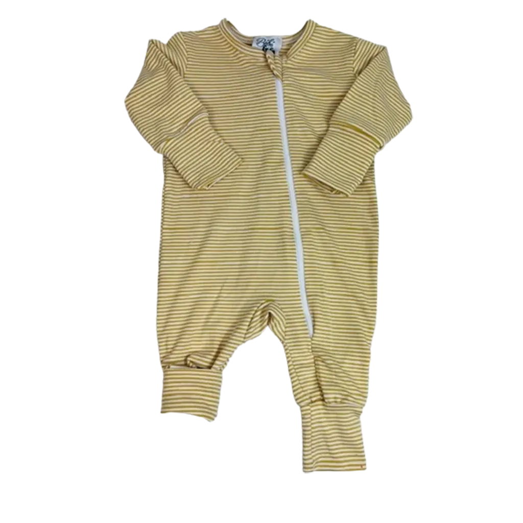 Bebe Fafa Pyjama a zip Raye jaune