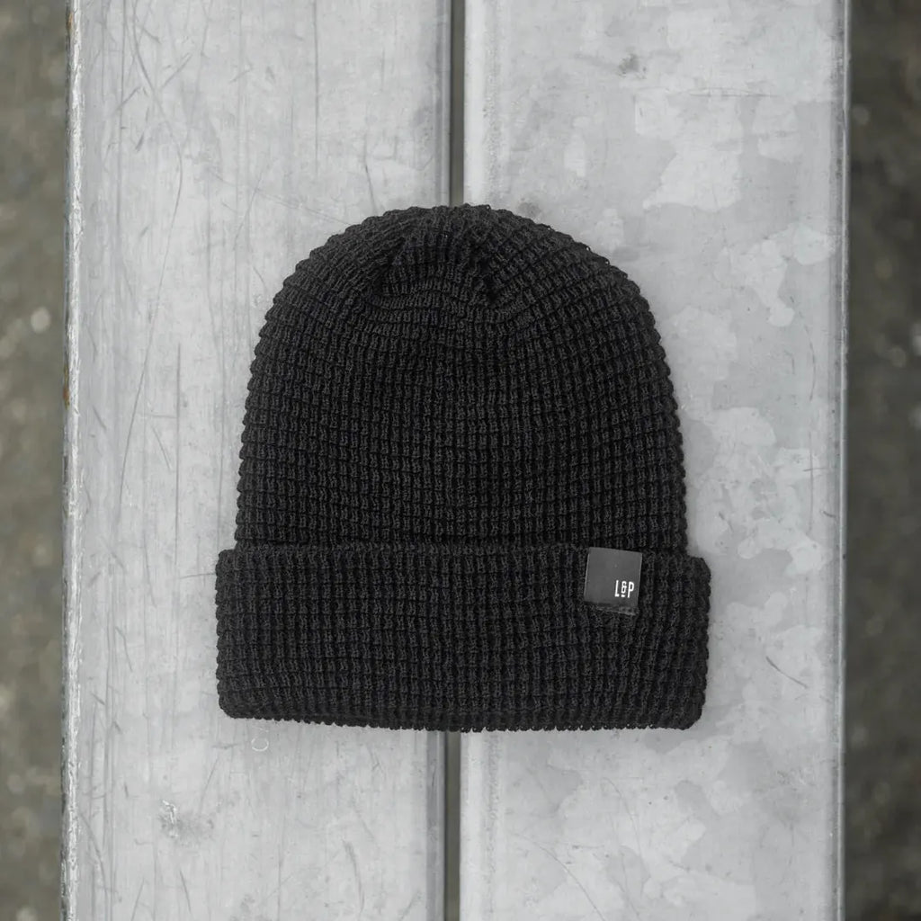 Chapeau de coton doublé de polar avec oreilles - noir chiné – Perlimpinpin