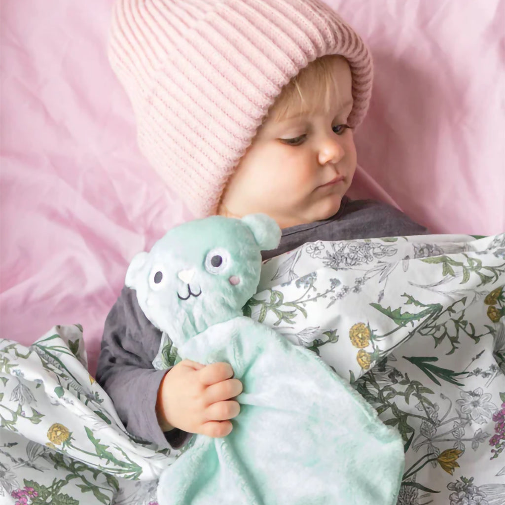Panier cadeau pour nouveau-né fille avec couverture polaire, animal en  peluche, 3 débarbouillettes et accessoire de bain – pour les futures  mamans
