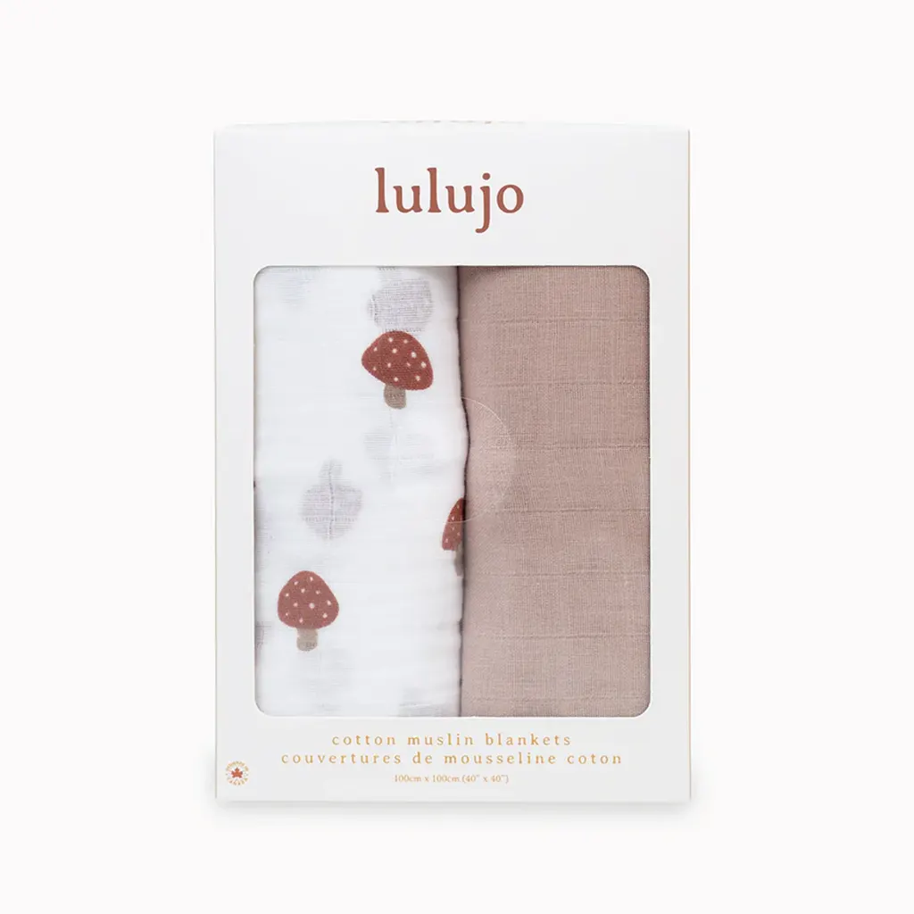 Lulujo - Couverture d'emmaillotage en mousseline de coton pour