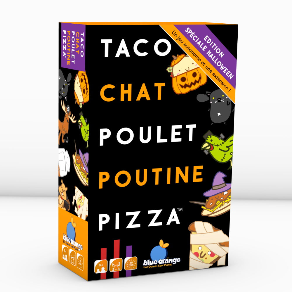Taco, chat, poulet, poutine, pizza Halloween – Sauterelles et Coccinelles
